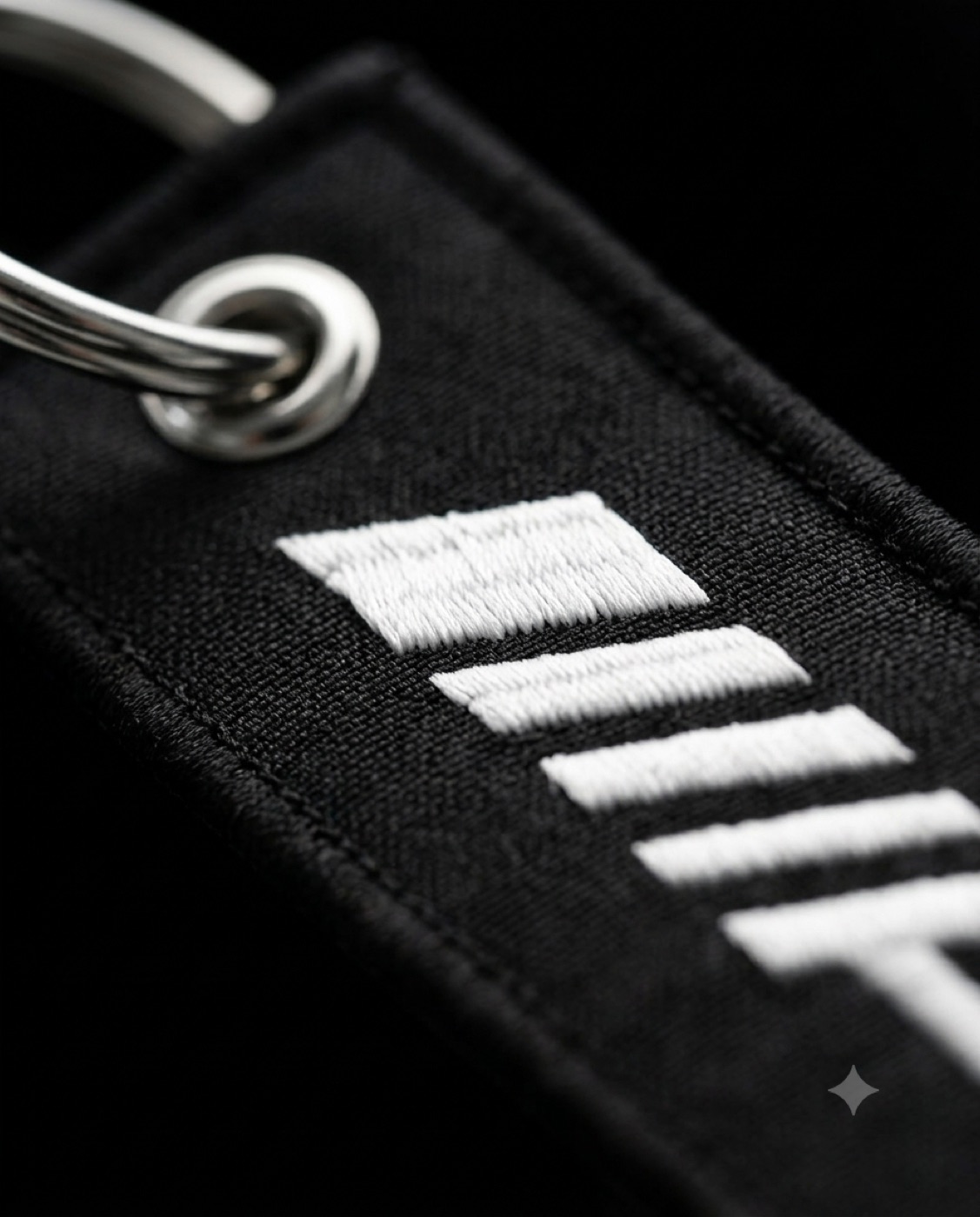 Detalle del bordado AMG en relieve